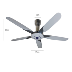 Quạt trần Vinawind QT-1500X 5 cánh điện cơ thống nhất, điều khiển từ xa