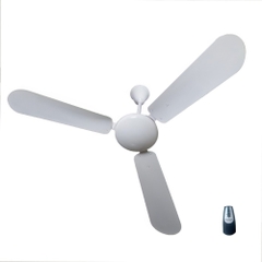 Quạt trần Vinawind QT-1400X 3 cánh, nhôm, có điều khiển Trắng/xanh
