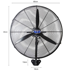 Quạt treo tường công nghiệp Vinawind QTT-750Đ - Sải cánh 75cm, công suất 180W