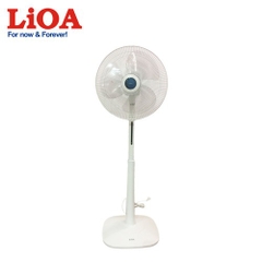 Quạt cây Lioa QC-409SWH màu ghi sáng, màu trắng, có điều khiển