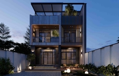 Thiết kế và Thi công nhà phố trọn gói - S.C House; Mr Sơn, Hạ Long