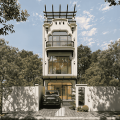 Thiết kế và thi công nhà phố trọn gói - L.H House, Mê Linh, Hà Nội