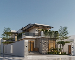 THIẾT KẾ & THI CÔNG BIỆT THỰ HIỆN ĐẠI 2 TẦNG SÂN VƯỜN – T.U.A.N House, Thái Bình
