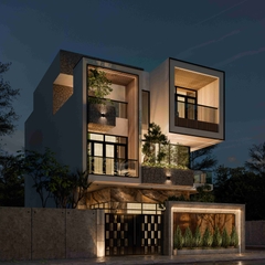 Thiết kế và Thi công Biệt Thự- V.H Villa; Mr Hùng, TP Vinh