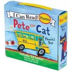 Pete The Cat Phonics Box : Includes 12 Mini-Books Featuring Short and Long Vowel Sounds