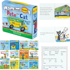 Pete The Cat Phonics Box : Includes 12 Mini-Books Featuring Short and Long Vowel Sounds