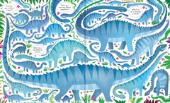 JIGSAW WITH A BOOK DINOSAURS