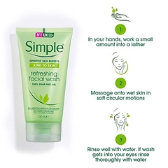 Sữa rửa mặt Simple Refreshing Facial Wash 150ml