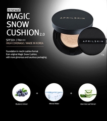 Phấn Nước Ma Thuật Siêu Che Phủ April Skin Magic Snow Cushion (phiên bản 2.0)