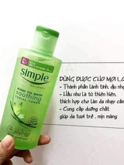 Nước hoa hồng Simple Smoothing Facial Toner