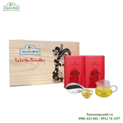 Trà Sen Tây Hồ 300gram – Hộp Gỗ Thông