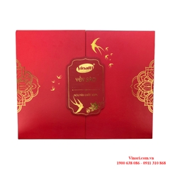 Bộ Quà Tổ Yến Sào Rút Lông 100g - Bộ Sen Vàng