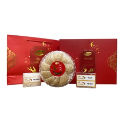 Bộ Quà Tổ Yến Sào Rút Lông 100g - Bộ Sen Vàng