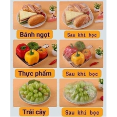 (Loại Đủ) Set 100 Màn Bọc Thực Phẩm Gấu(Hàng Đủ) ( Bao 200 - 250 )