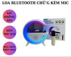 Loa Đèn Bluetooth Chữ G Kèm Sạc Không Dây Bản Có Microphone GK2600 (Thùng 24 cái)