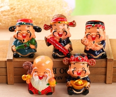 Bộ Tượng 5 Thần Tài May Mắn