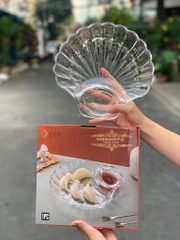 Dĩa Thuỷ Tinh Vỏ Sò JZ8009 ( Thùng 20 )