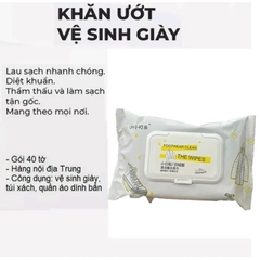 Set 40 Miếng Khăn Giấy Lau Giày, Quần Áo ( Thùng 70 )