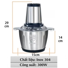 Máy Xay Thịt Inox 2L (Kiện 20 - 24 Cái)