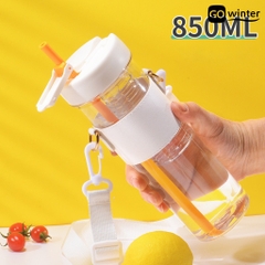 Ly Detox 850Ml Trong Suốt Kèm Dây Đeo ( Thùng 80)