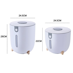 Thùng Đựng Gạo Thông Minh Hình Tròn (10KG)