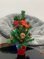 Cây Thông Noel Để Bàn 40cm - Kèm Đèn Và Phụ Kiện (Thùng 50)