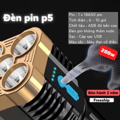 Đèn Pin 5 Bóng (Thùng 120c)