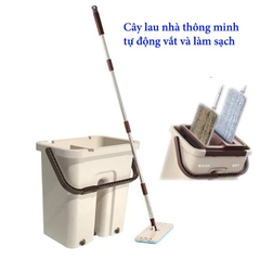 Bộ Lau Nhà Thùng Vuông 2 Ngăn