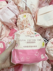 Túi Khăn Giấy Tẩy Trang Hồng Dùng 1 Lần Animerry (Thùng 150 )