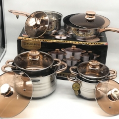 BỘ NỒI 6 MÓN VUNG KÍNH ENGELBERG (Kiện 2 Cái)