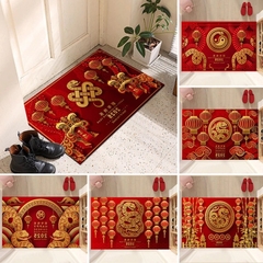 (Thảm Đơn) Thảm Tết Màu Đỏ Sắc Xuân Về 2025 (Bao 300 Cái)