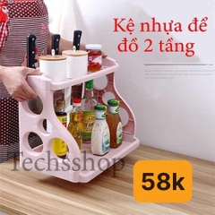 Kệ Nhựa Để Đồ 2 Tầng - V