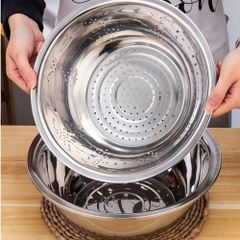 Bộ 5 Thau Rổ Inox ( Thùng 40 )