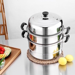 Nồi Hấp 3 Tầng Inox 28cm