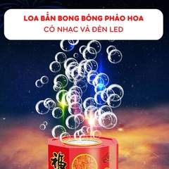 Pháo Hoa Bong Bóng Xà Phòng Kèm Nhạc 16 Lỗ 6 Pin ( Thùng 48 Cái)