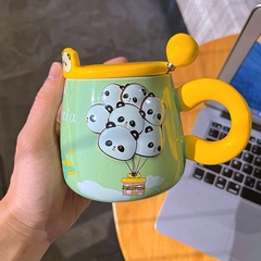 Cốc Sứ Cute Chùm Bông Quai Nón (Thùng 60)