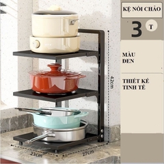 Kệ Gầm Bếp Để Nồi 3 Tầng (Thùng 15)