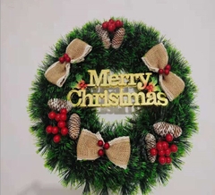 Vòng Nguyệt Quế Noel Size 38cm LOẠI CƠ BẢN - THÙNG TRỘN 5 MẪU (Thùng 52)