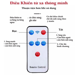 Đèn Năng Lượng Mặt Trời 6 Bóng Loại Lớn - Có Remote (Thùng 100)