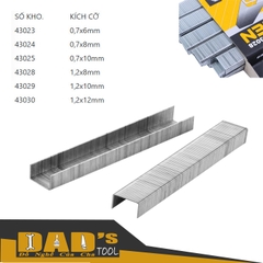 HỘP 1000 KIM BẤM U VUÔNG 1.2mm TOLSEN 43028/29/30