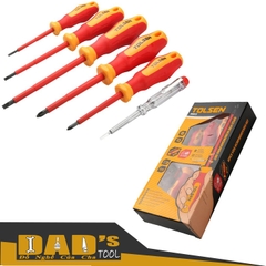 BỘ TUA VÍT CÁCH ĐIỆN 1000V 6 CÂY TOLSEN - 38013