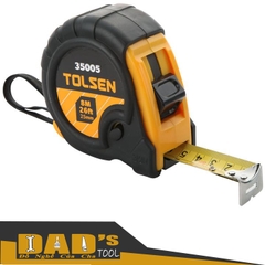 THƯỚC CUỘN THÉP BỌC NHỰA MỀM 3/5/8M - TOLSEN