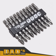 BỘ 10 MŨI VÍT 2 ĐẦU CỘNG - TRỪ TOLSEN - 20361