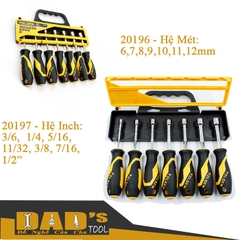 BỘ 7 CÂY VÍT ĐẦU TUÝP HỆ MÉT/INCH TOLSEN - 20196/97