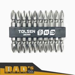 BỘ 10 MŨI VÍT 2 ĐẦU CỘNG TOLSEN - 20360