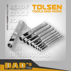 BỘ 9 CÂY ĐỤC LỖ RÃNH 2.5-10MM TOLSEN - 25093