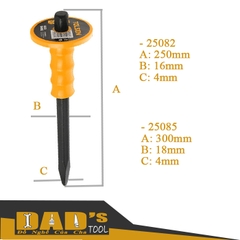 ĐỤC SẮT NHỌN 16/18MM TOLSEN - 25082/85
