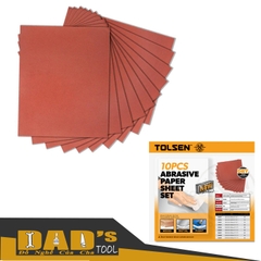 BỘ 10 TỜ GIẤY NHÁM KHÔ 230x280mm #40-240 TOLSEN 32451-59