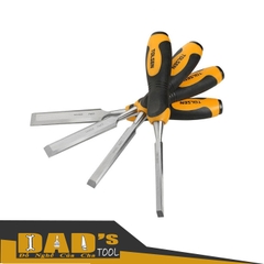 BỘ 4 ĐỤC GỖ CÁN NHỰA MỀM 6/13/19/25MM TOLSEN - 25384