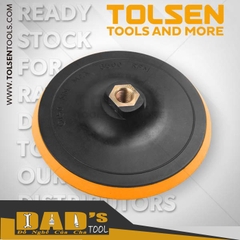 ĐẾ NHÁM DÍNH ĐÁNH BÓNG CÓ ĐAI ỐC 115/125/150mm TOLSEN 77260/61/62